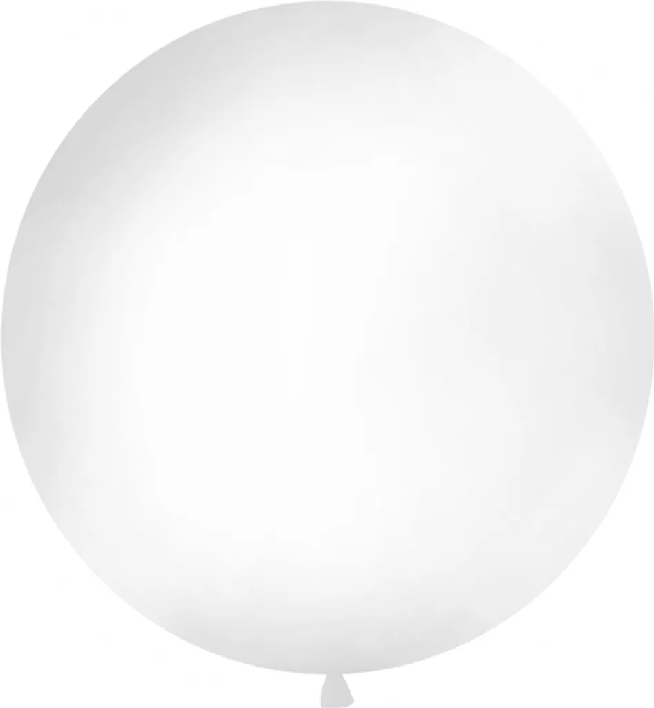 Ballon géant rond blanc de 1 mètre pour décoration événementielle chic