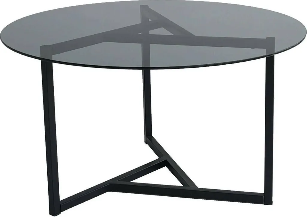 Table basse ronde Esperia 75cm Gris Taupe - Gain de Place et Sécurité