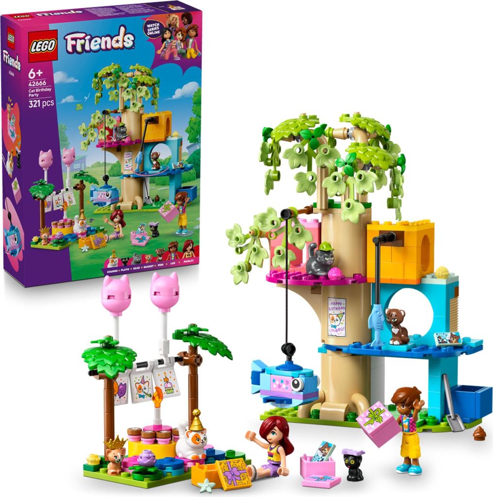 Narodeninová párty a domček na strome s mačkami LEGO Obrázok produktu 