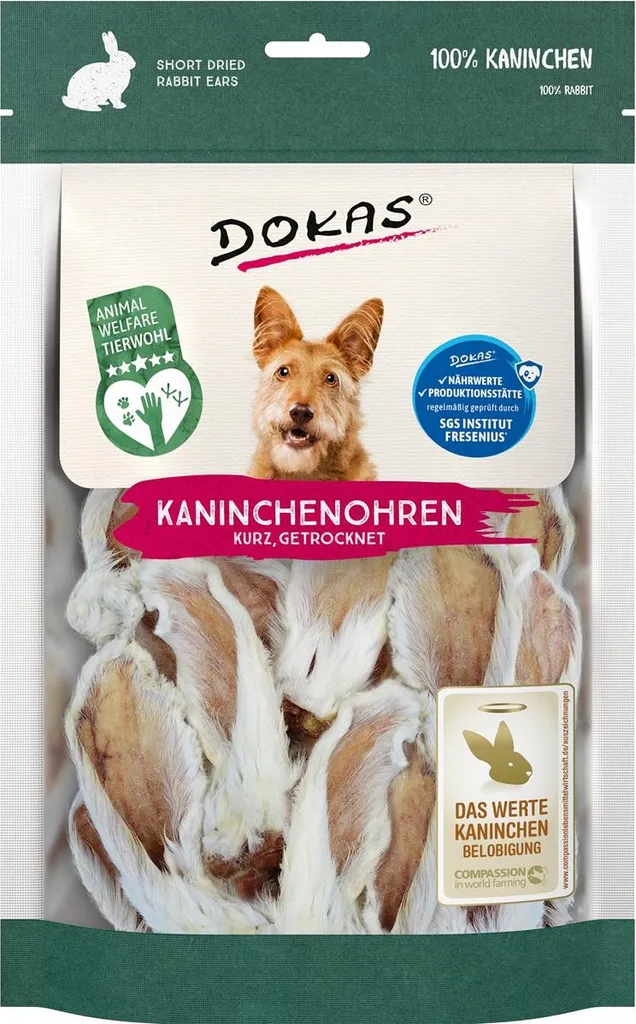Offerta Dokas 7 Confezioni Orecchie Coniglio 100g - Convenienza! - 2