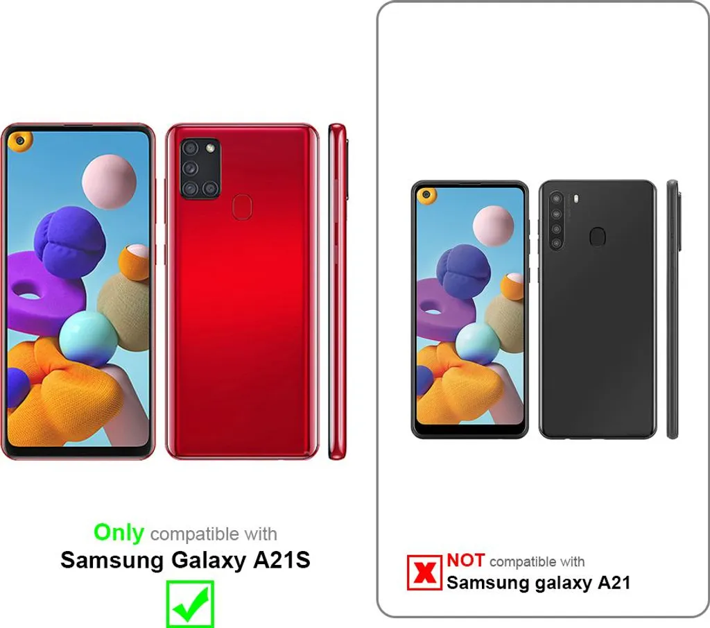 Cadorabo Pellicola Protettiva compatibile con Samsung Galaxy A50 in ELEVATA TRASPARENZA - Vetro di protezione del display (Tempered) con durezza 9H con compatibilità 3D touch