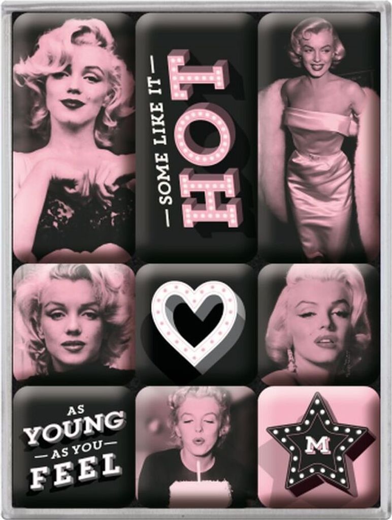 Nostalgic-Art - 9tlg. Magnetset - Celebrities - Marilyn