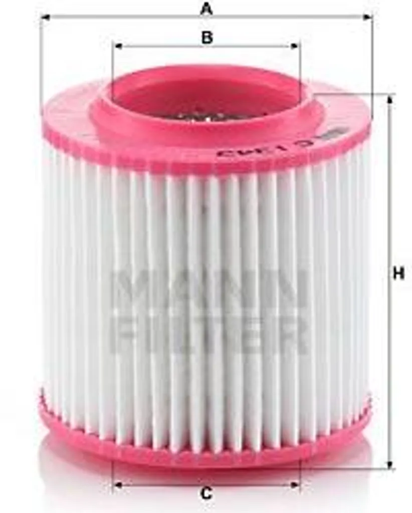 Filtre à air MANN-FILTER C 1343 pour A8 4D 4E - OE 4E0129620A d'origine