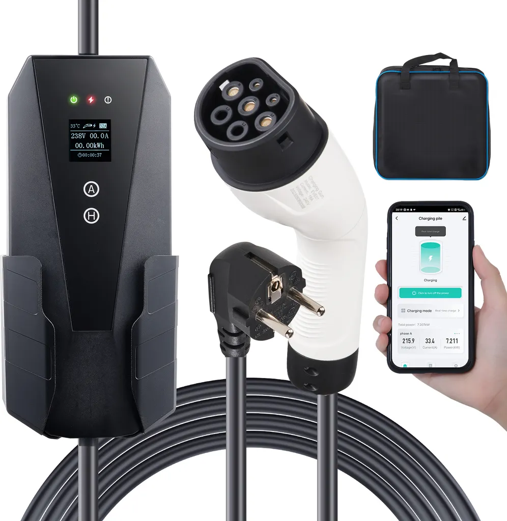 Chargeur EV Type 2 IP66 : Finissez-en avec les Câbles Trop Courts 16A