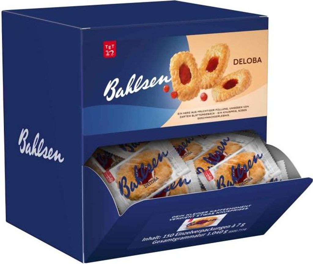 Bahlsen Deloba Einzelpackungen, Gebäck, 150 Kekse je 7g Produktbild 