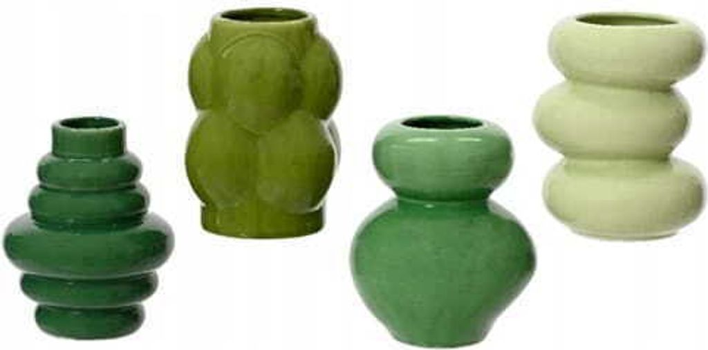 Dekorative Porzellanvase 12x9,5x9,5 cm