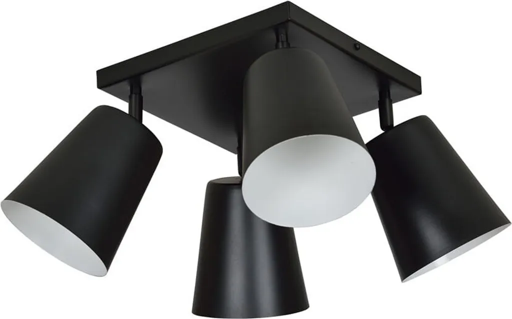 Lustre PRISM Emibig noir et blanc 4xE27 métal 30x60x60 cm - Style Chic