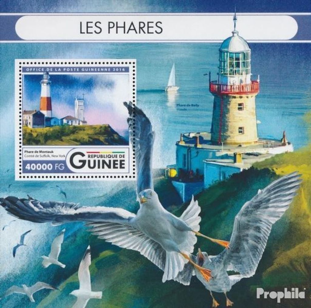 Briefmarken Guinea 2016 Mi Block 2686 (kompl. Ausgabe) postfrisch Leuchttürme