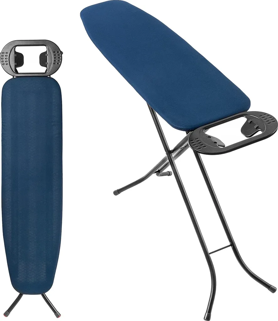 Planche à repasser 110x30 cm réglable 90 cm avec housse coton et cadre acier