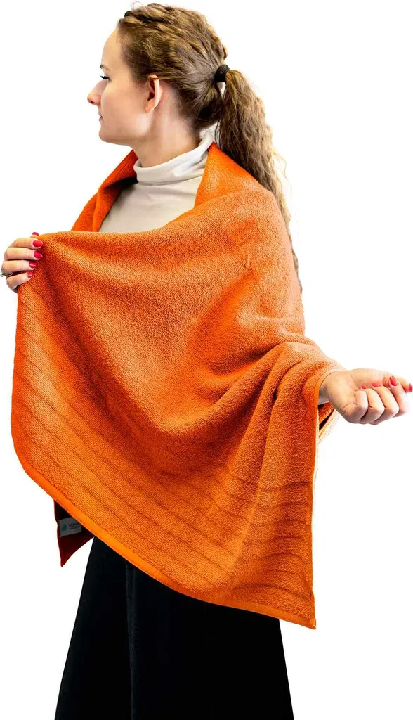 Telo Doccia etérea Avelie 70x140 Grenadine 550g/m² Cotone Premium