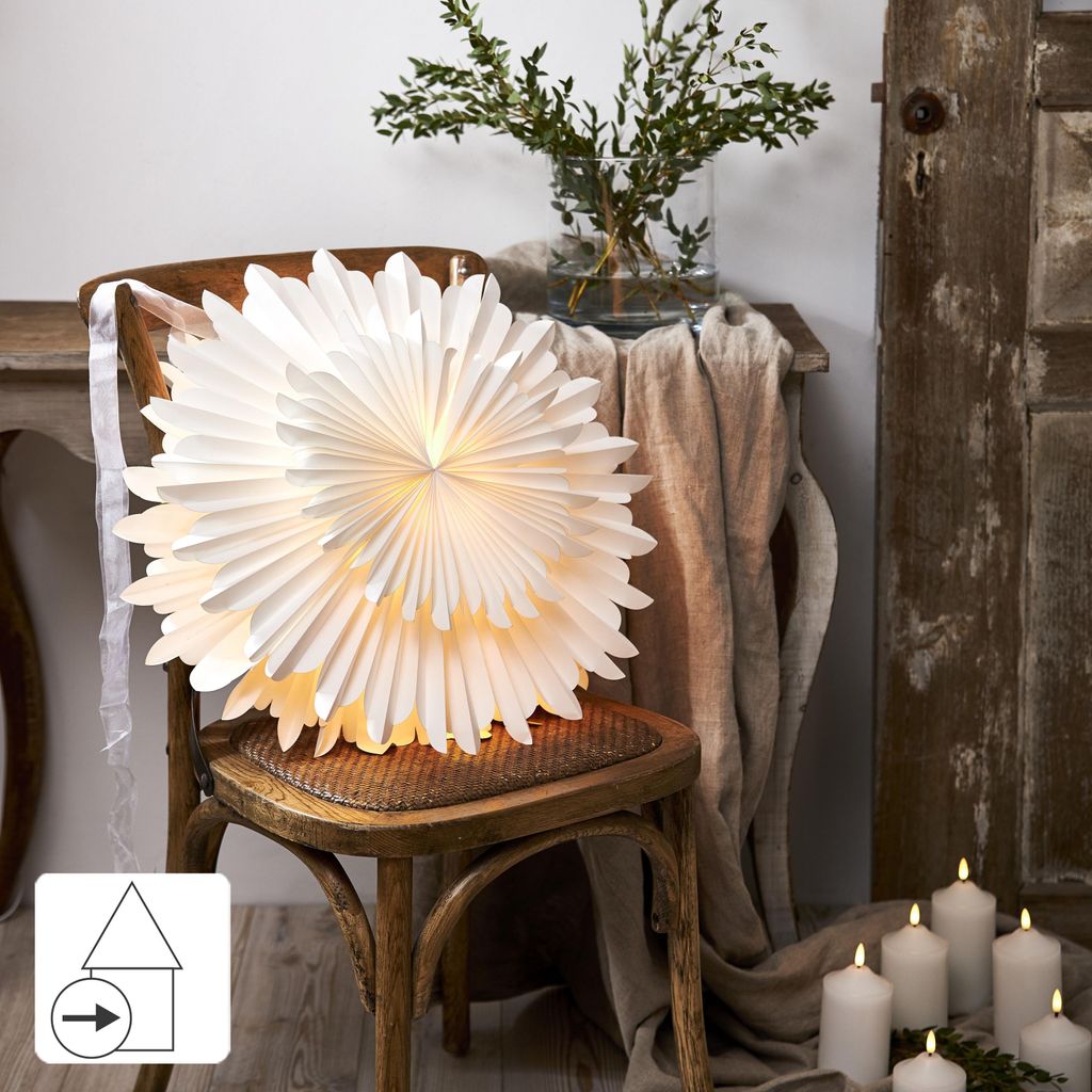 Gwiazda wisząca biała CRYSTAL 50 cm Zdjęcie produktu 