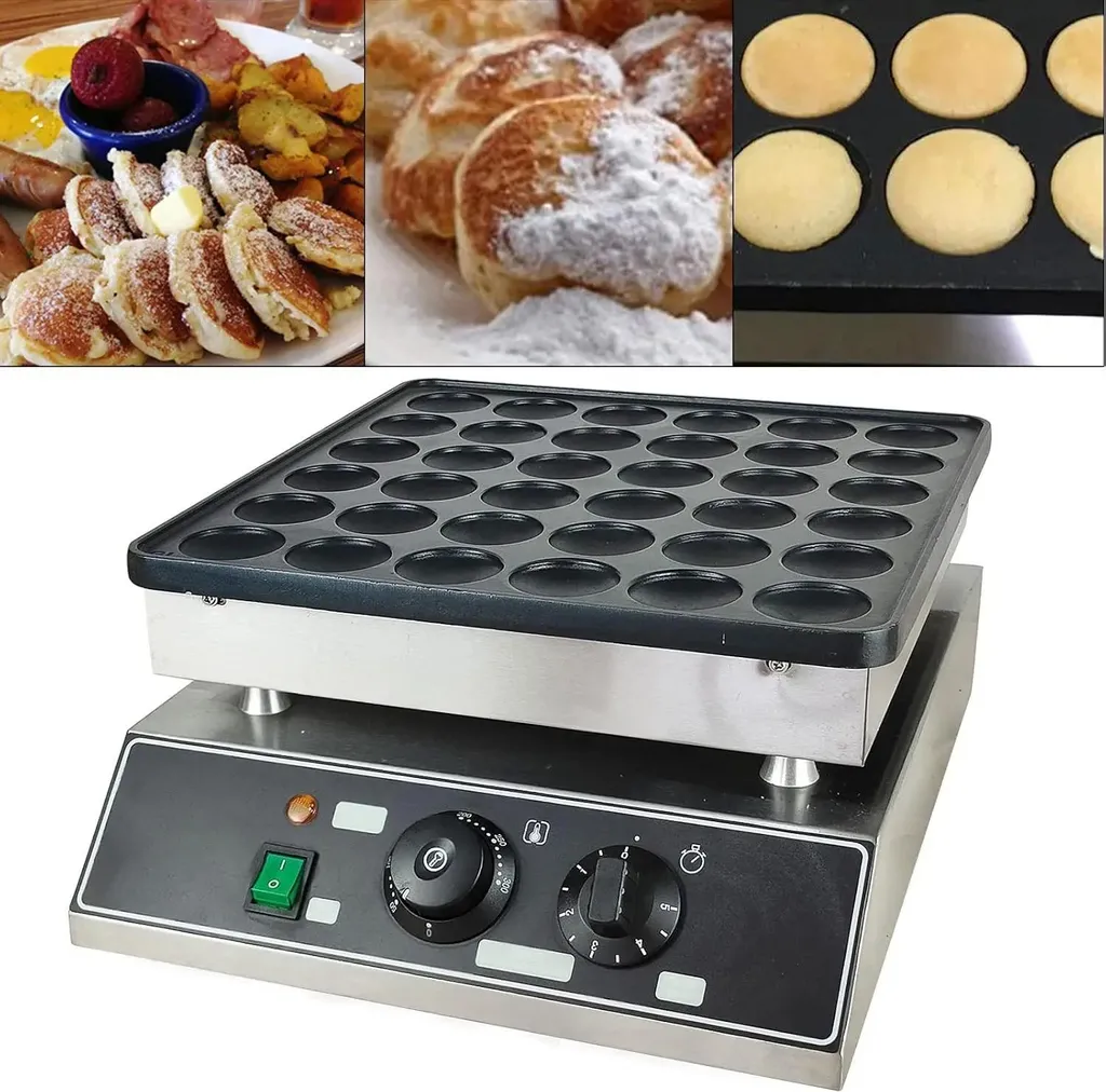 Machine à Mini Pancakes Professionnelle 36 Cuvettes pour Maison/Café - 7