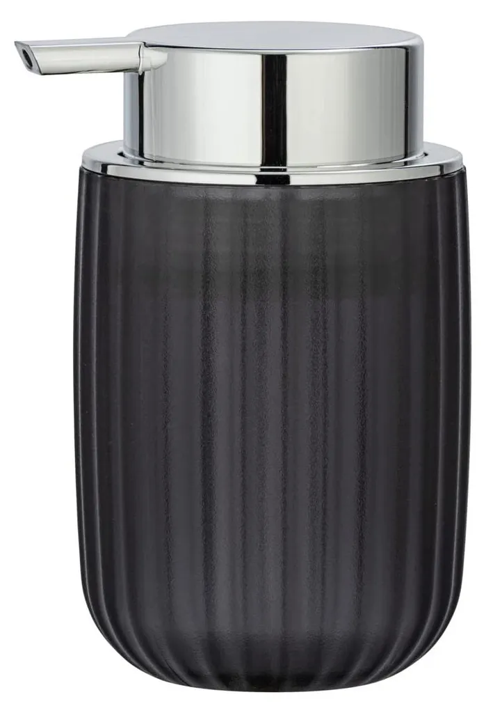 Distributeur de savon incassable gris mat anti-gaspillage