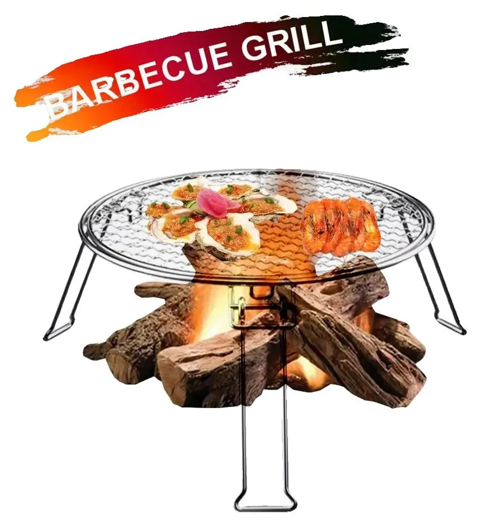 Barbecue au charbon de bois portable en inox pliable Modèle Nomade X