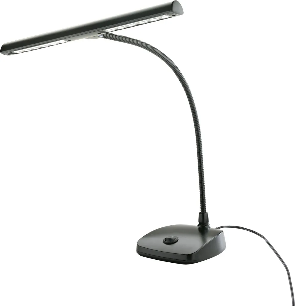 Lampe de Piano LED K&M 12297 Noire - Luminaire Flexible pour Musiciens
