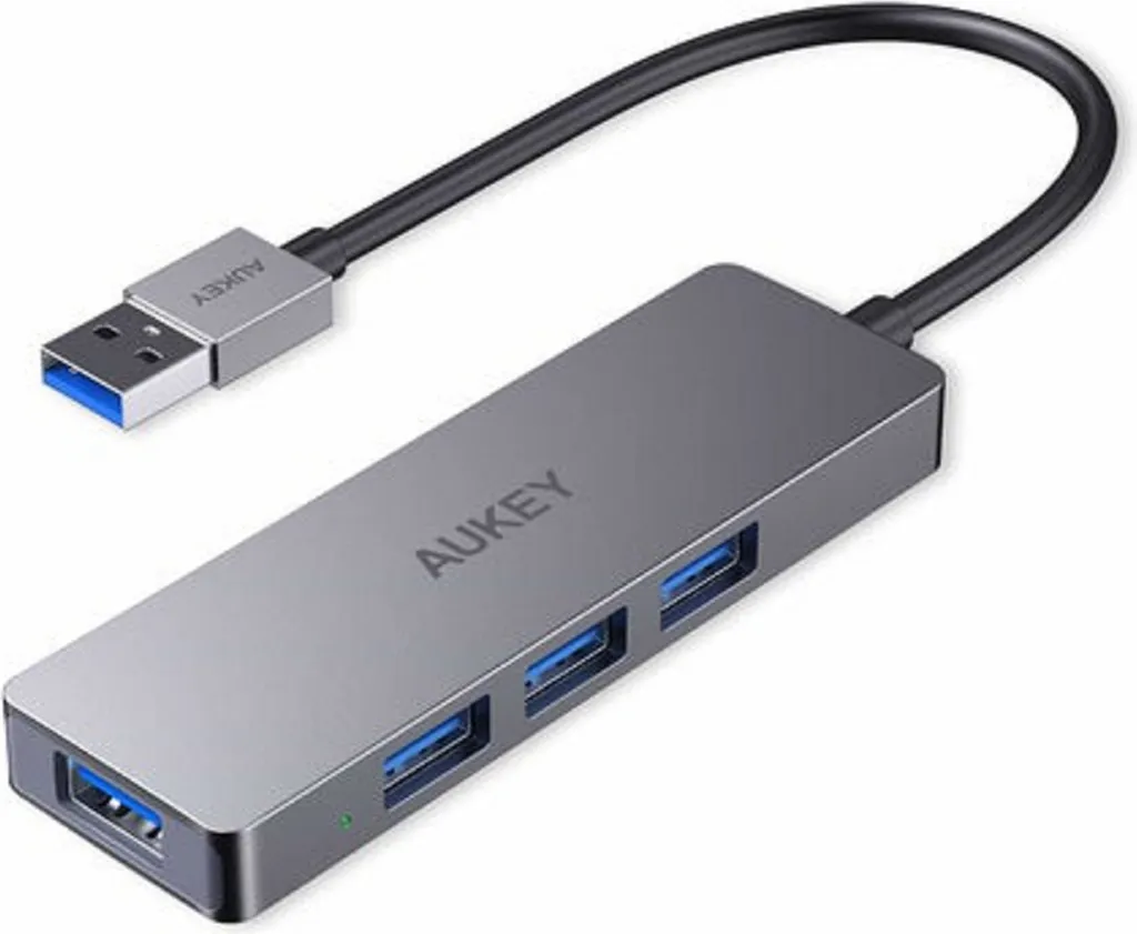 Aukey CB-H36 Hub USB 3.0 ultra-plat en aluminium avec 4 ports de transfert