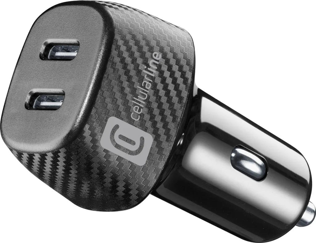 Chargeur Voiture 40W USB-C Cellularline Multipower DUO Charge Rapide