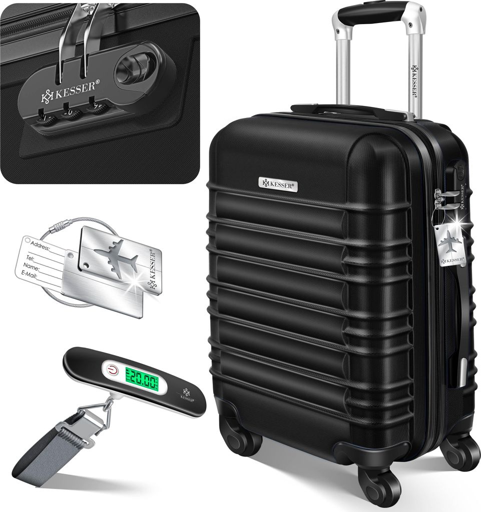 KESSER® Reisekoffer Hartschalen Koffer mit Zahlenschloss, Produktbild 