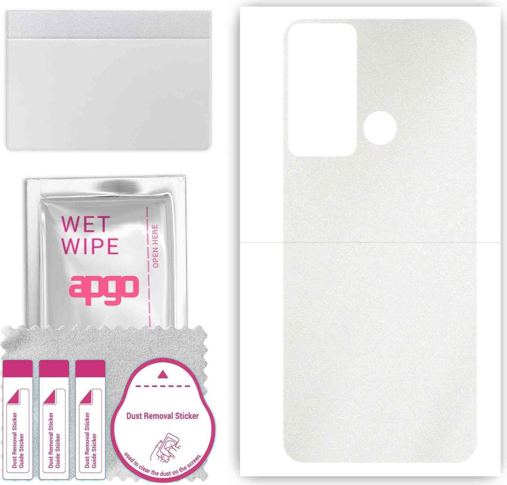 apgo Rückseite Schutzfolie, Skin, kompatibel mit Infinix Hot 20 Play, Hinten Displayschutzfolie aus Vinylfolie, kratzfest, einfache Montage - Matt...