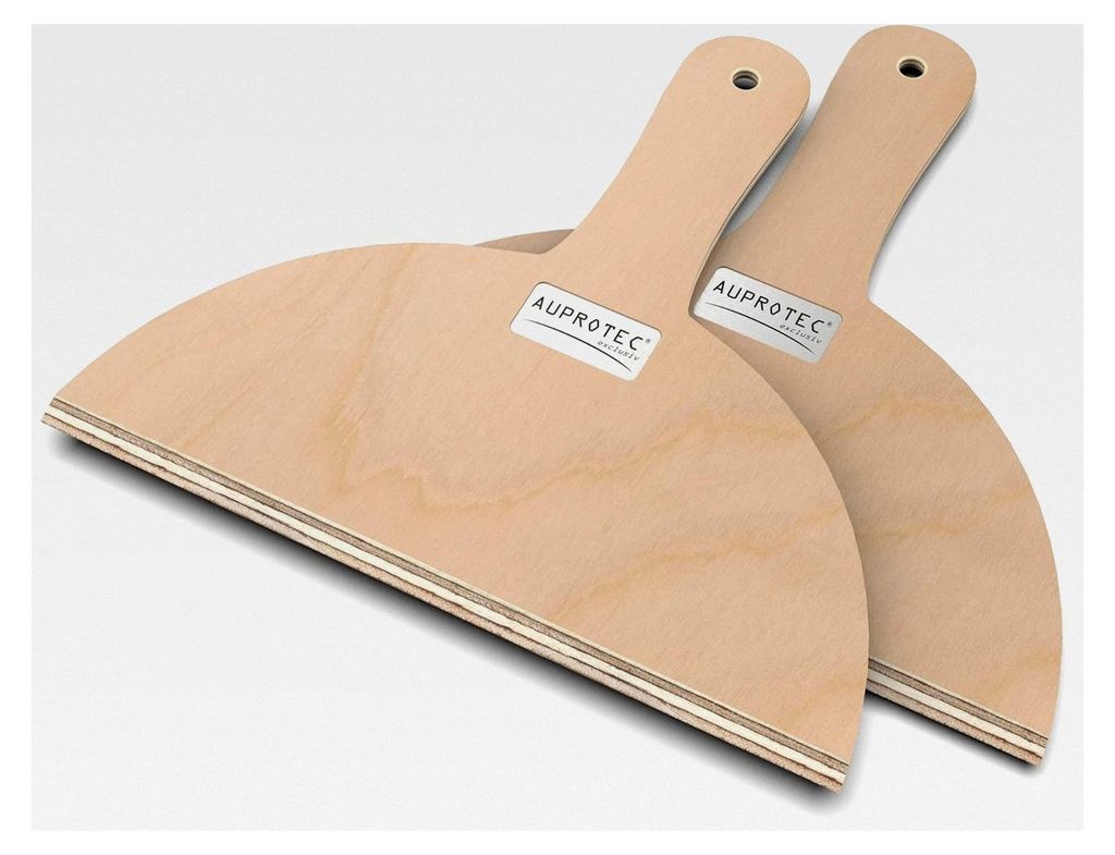 Pizzaschaufel aus Holz, Pizzaschieber, Pizzabrett aus Birke, geschliffen, 2er Set, Größe M Ø 32 cm
