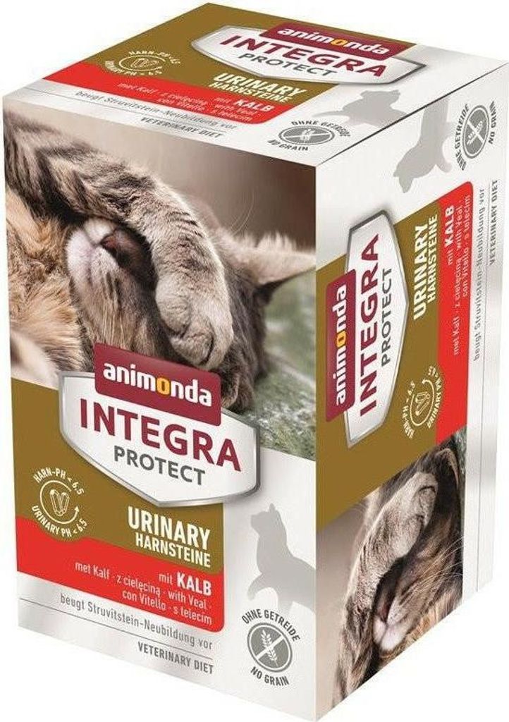 Animonda Integra Protect Adult Urinary Struvitstein mit Kalb 6x100g
