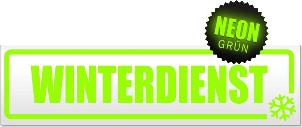 Winterdienst Schneeflocke Magnetschild Schild magnetisch