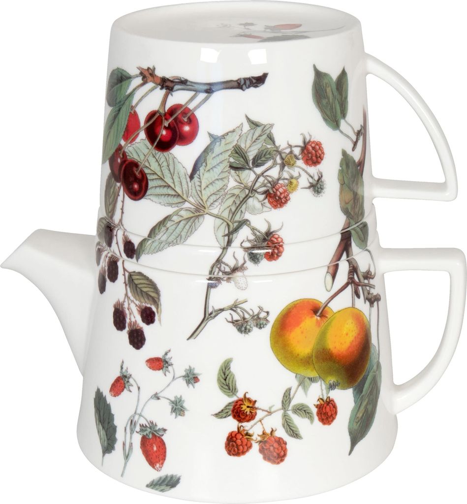 KÖNITZ TEA FOR ME - My Favourite Tea - Früchte - Teebereiter Set / Bone-China