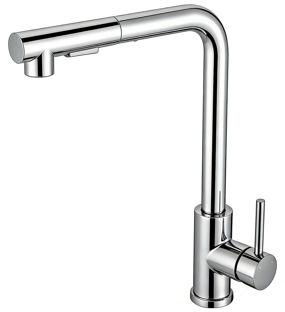 AICA Hochdruck Edelstahl Wasserhahn Küche Ausziehbar Produktbild 