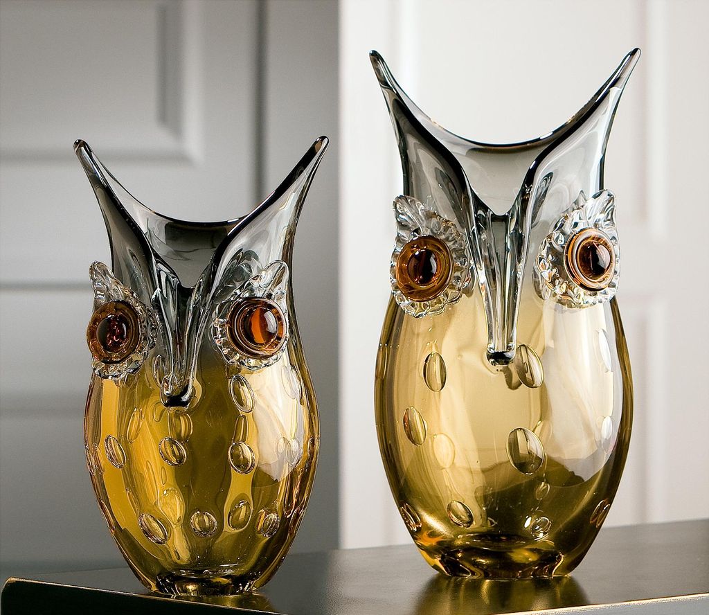 Casablanca by Gilde Glasart Váza Sova farebná cez, ručná Obrázok produktu 