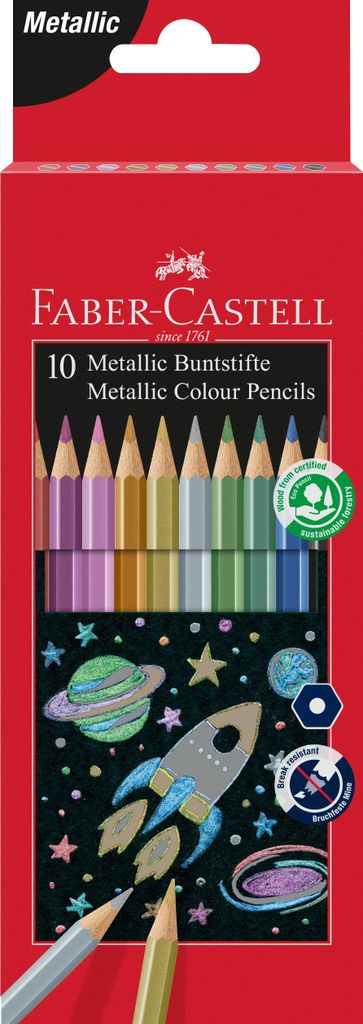 Kredki ołówkowe Faber Castell Colour Pencils Metallic, Zdjęcie produktu 