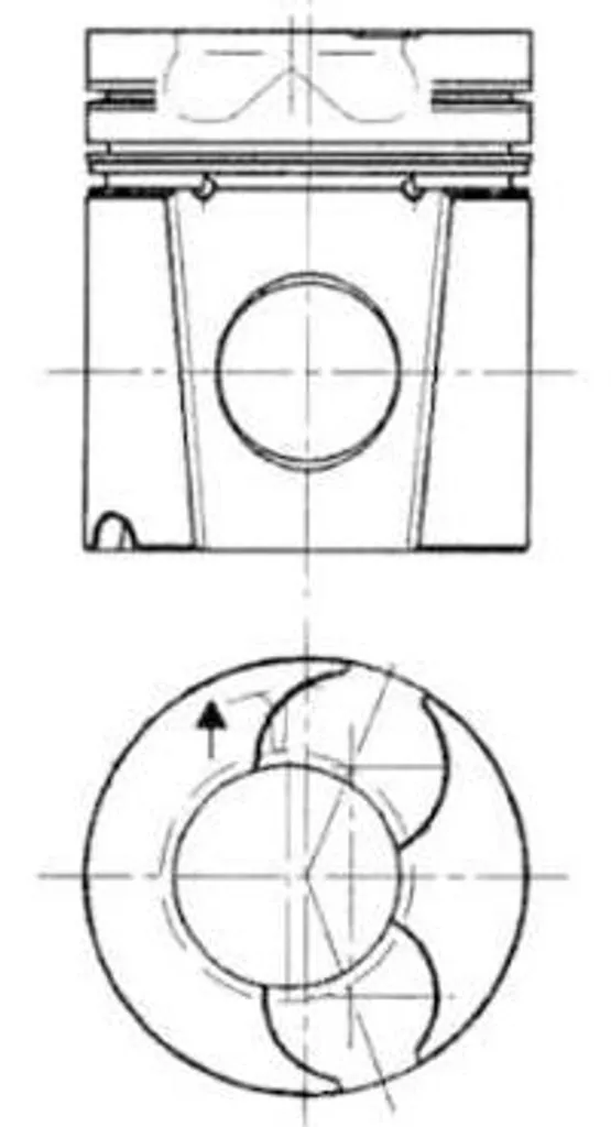 Piston renforcé KOLBENSCHMIDT 92128600 haute durabilité OE 0682902