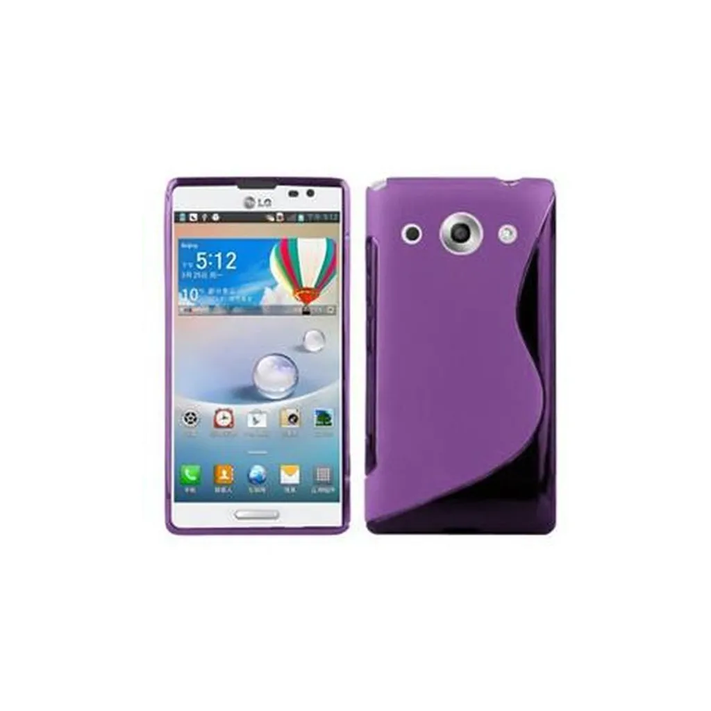 Custodia Viola per LG OPTIMUS G PRO Cadorabo - Cover Morbida TPU