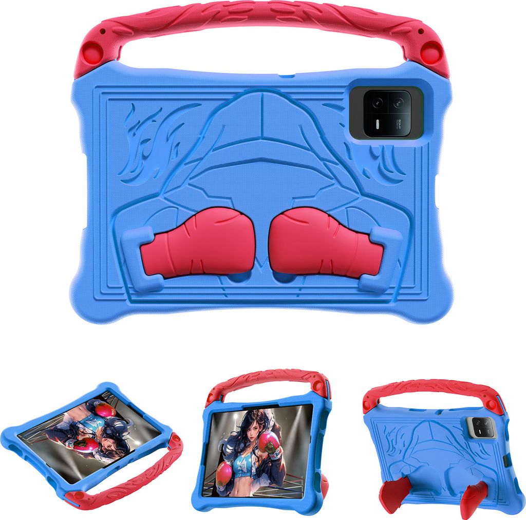 Kinder Hülle für Samsung Galaxy Tab S8 11" SM-X700 SM-X706, Leichte Stoßfeste Eva Schutzhülle mit Griff und Ständer Blau