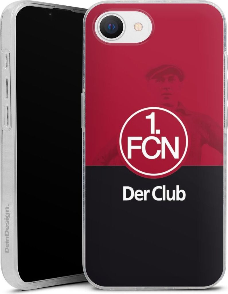 DeinDesign Handyhülle für Apple iPhone 16e Silikon Hülle Case Smartphone Schutzhülle 1. FC Nürnberg Der Club Offizielles Lizenzprodukt