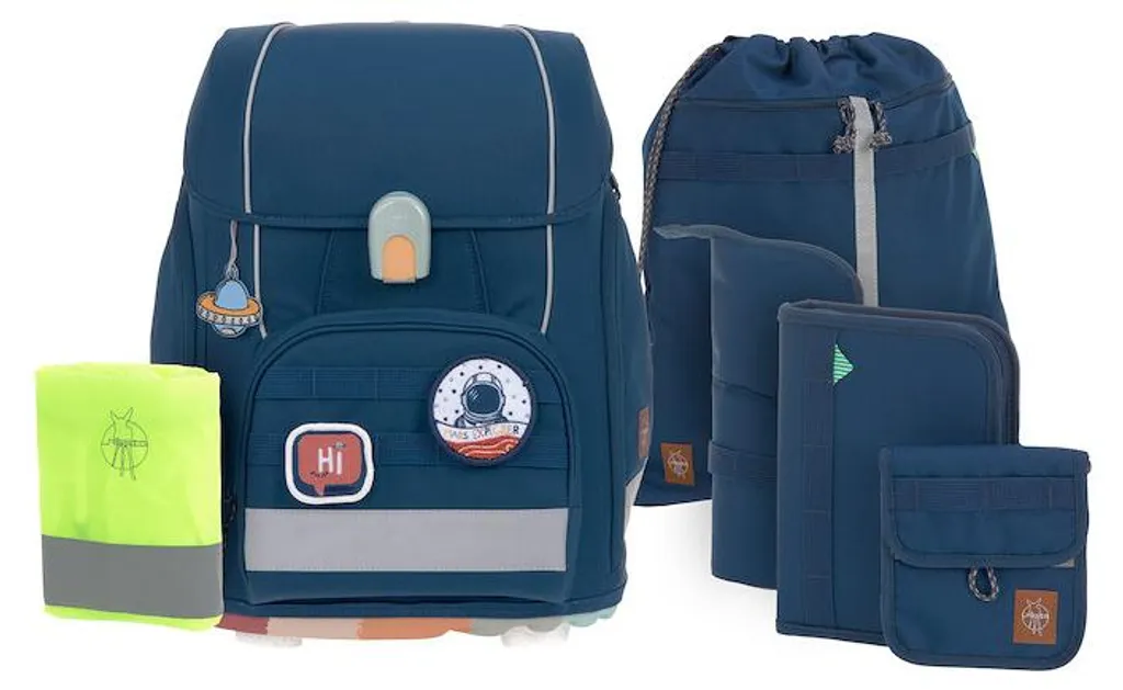Pack Cartable Lässig 7 pièces Boxy Unique : Tout pour l'école primaire
