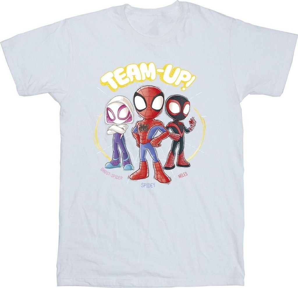 Marvel - "Spidey And His Amazing Friends" T-Shirt für Mädchen BI35530 (116) (Weiß)