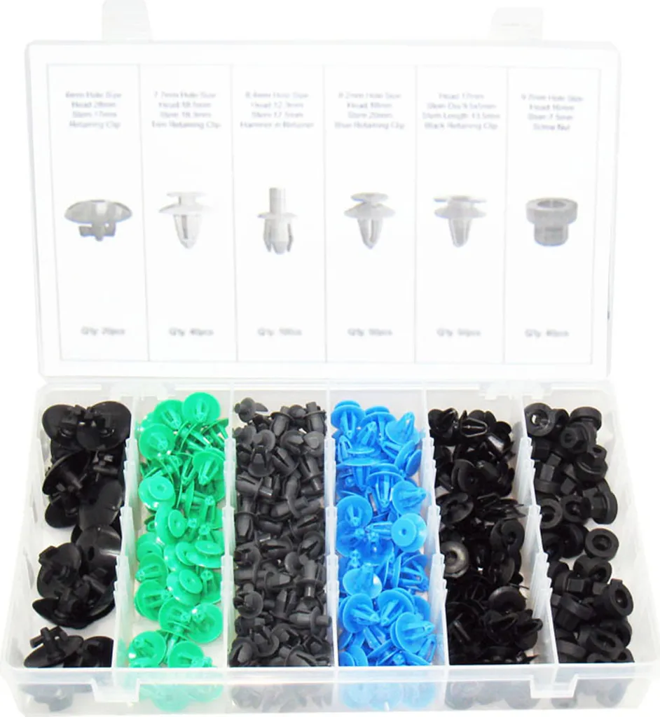 Clips de fixation pour Opel : kit de 300 agrafes de carrosserie auto
