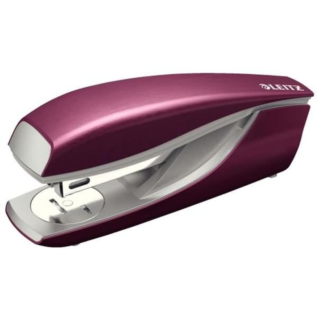 Büroheftgerät Nexxt Style Metall 30 Blatt granat rot