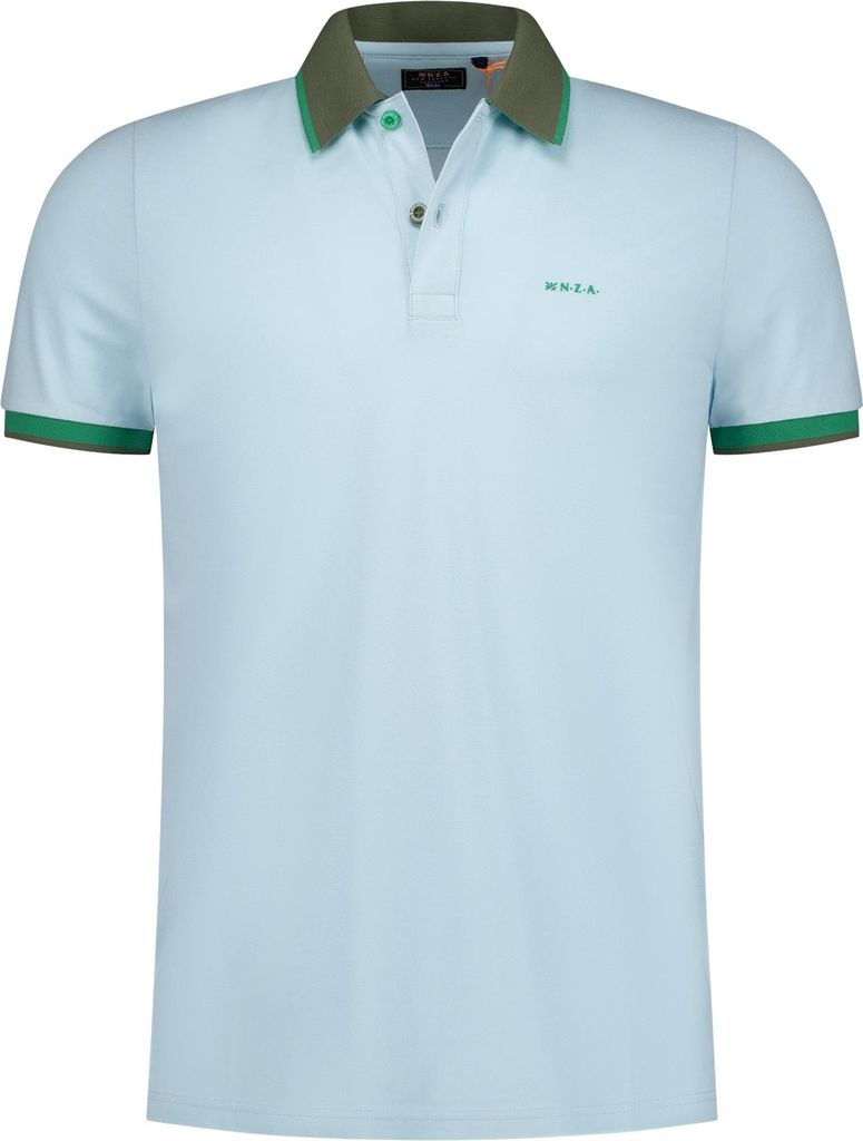 Neuseeland-Poloshirt kurzarm hellblau