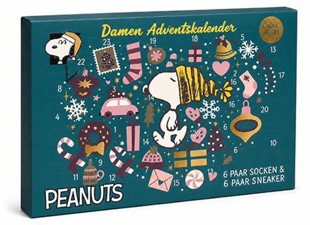 Peanuts Socken Adventskalender    : 37-41 : mehrfarbig  Produktbild 