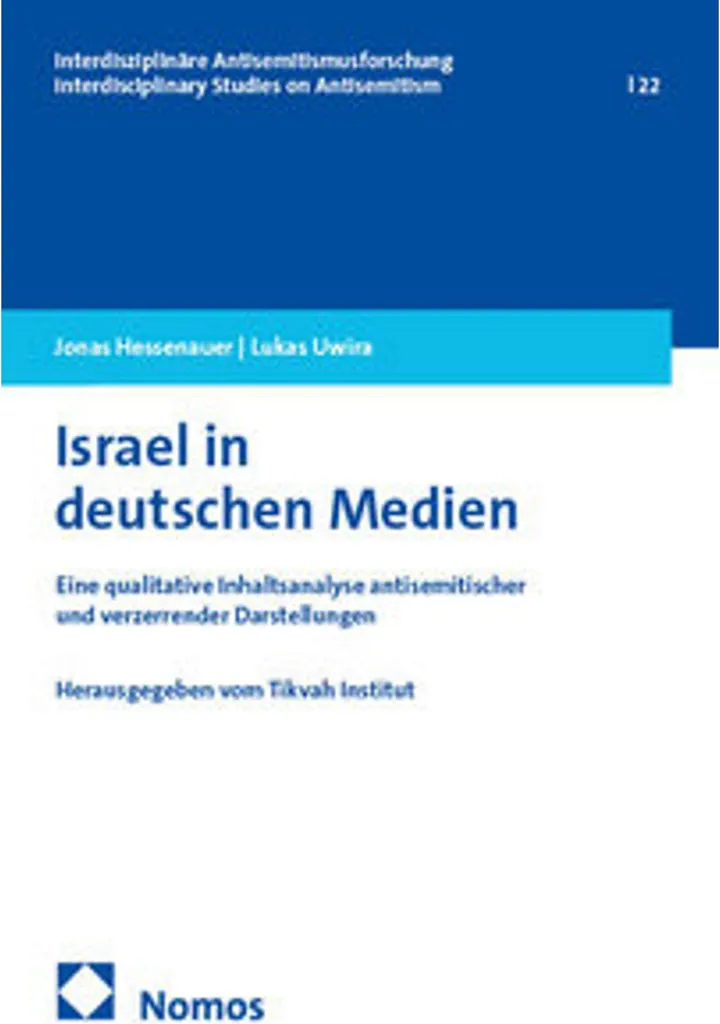 Israël dans les médias allemands : livre d'histoire politique