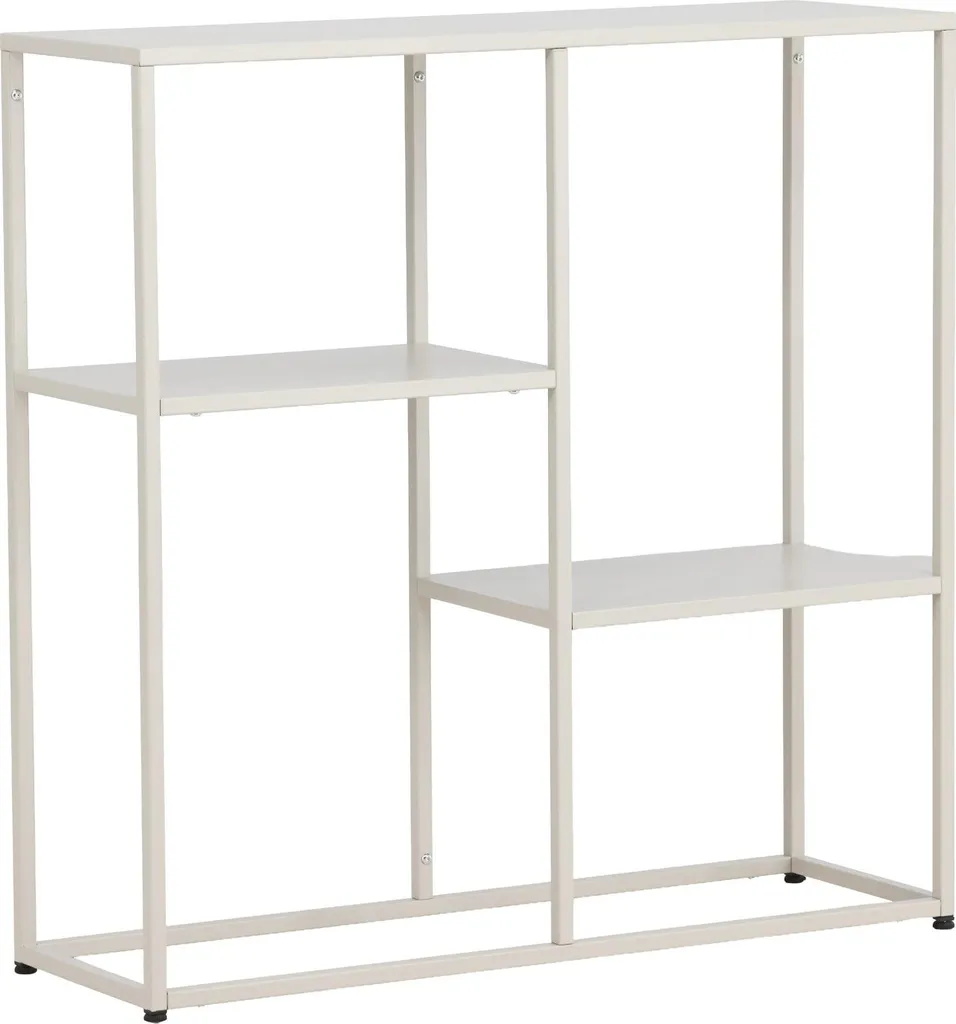 Bibliothèque Staal acier beige 80 cm : Rangez vos livres sans encombrer