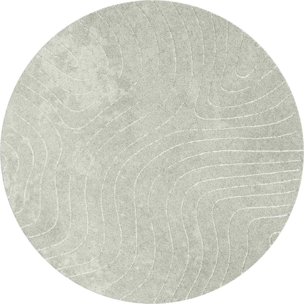 vidaXL Bereichsteppiche Rund PALMERAS Grün Ø 160 CM Polyester