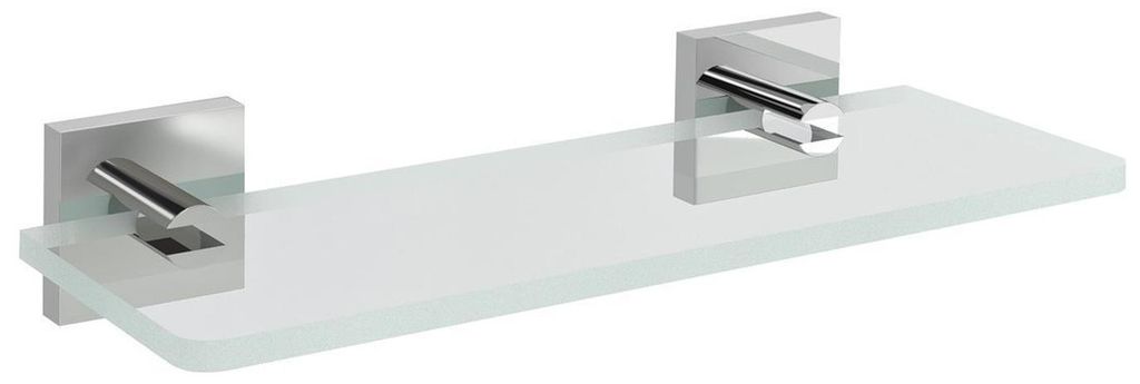 Sapho X-SQUARE Glasablage 200mm, Chrom/Klarglas