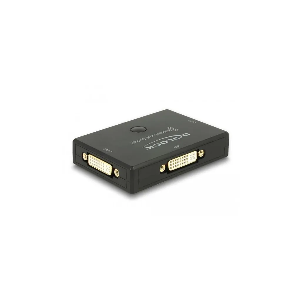 Commutateur DVI 4K 30Hz Delock Bidirectionnel avec Boîtier Métal Robuste - 4