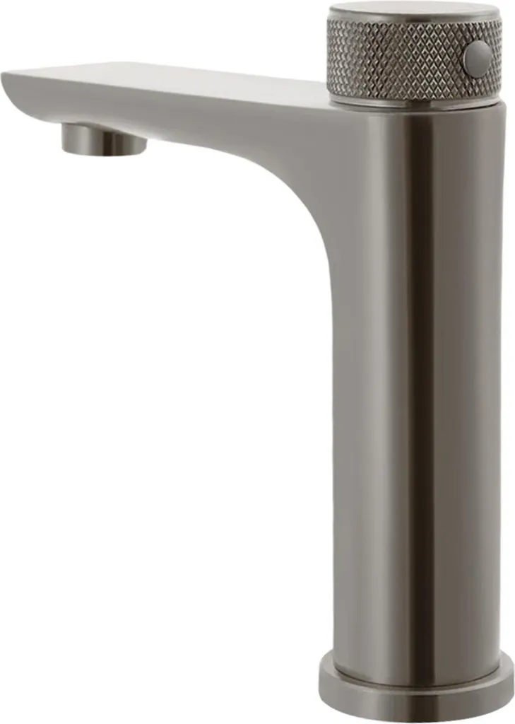 Robinet à capteur infrarouge gris au design moderne et épuré - Modèle K2