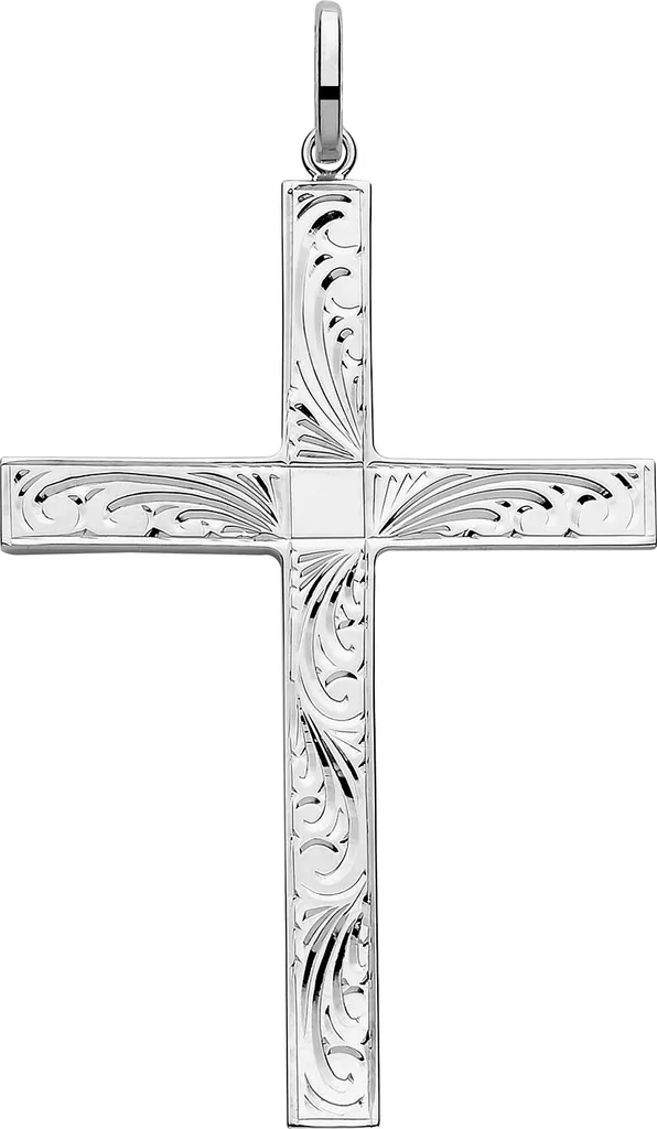 Pendentif Croix Argent 925 Sterling 62mm Modèle TRS37807 pour Femme