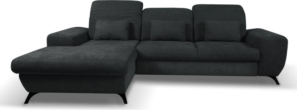Eckschlafsofa JASPERA - Anthrazit 1, linke Ecke