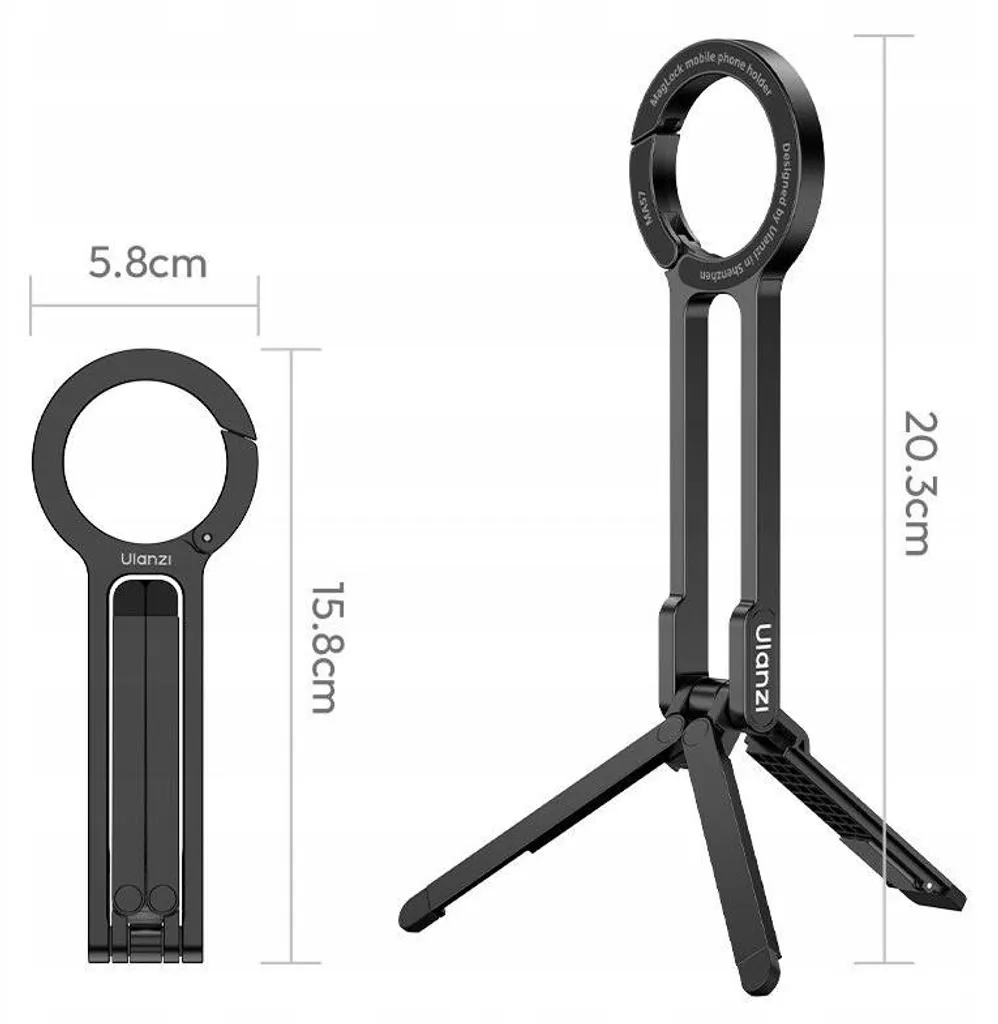 Support iPhone MagSafe pour Vlogging et Selfie Grip Métal ULANZI MA57 - 11