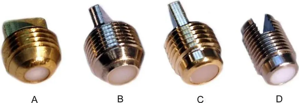 Pack de 10 Vannes Metalsub Modèle B Dorées - Idéal pour Centres de Plongée